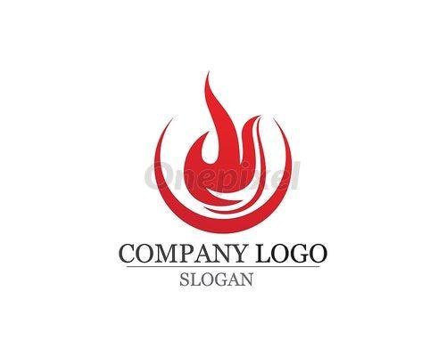 Gas Flame Logo - Fire flame Logo Template vector icon Oil gas and energy - 4563626 ...