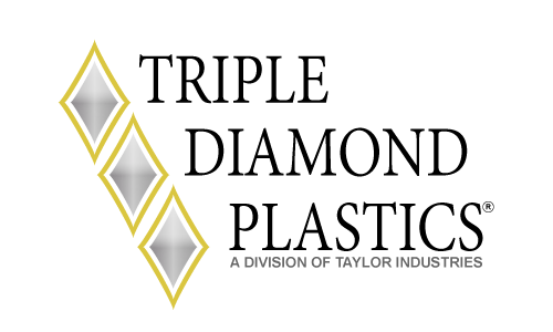 Triple Diamond Logo - TD Plastics Logo Trans