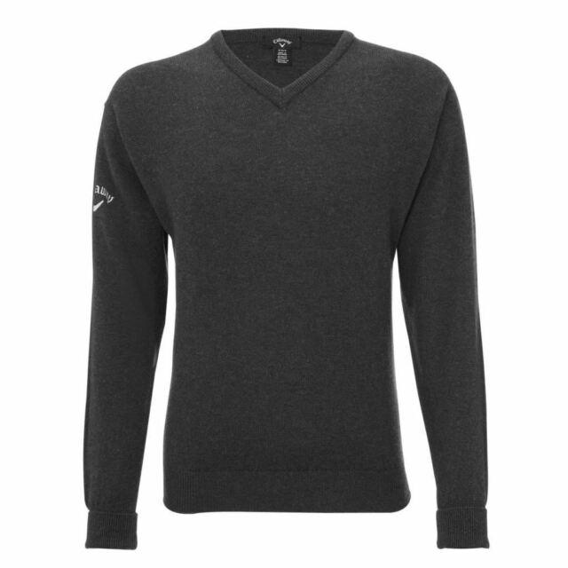 V Clothing Logo - Callaway V Neck Lambswool Tour Golf Jumper Sweater *logo