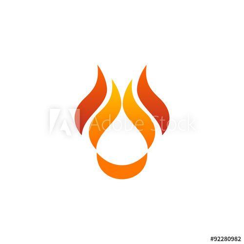 Gas Flame Logo - Oil and Gas Fire Logo - Buy this stock vector and explore similar ...