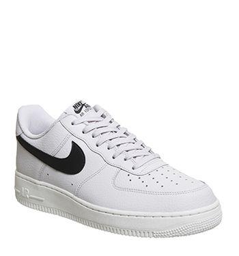 Black and White Air Force Logo - Nike Air Force 1 '07 Vast Grey Black White - His trainers