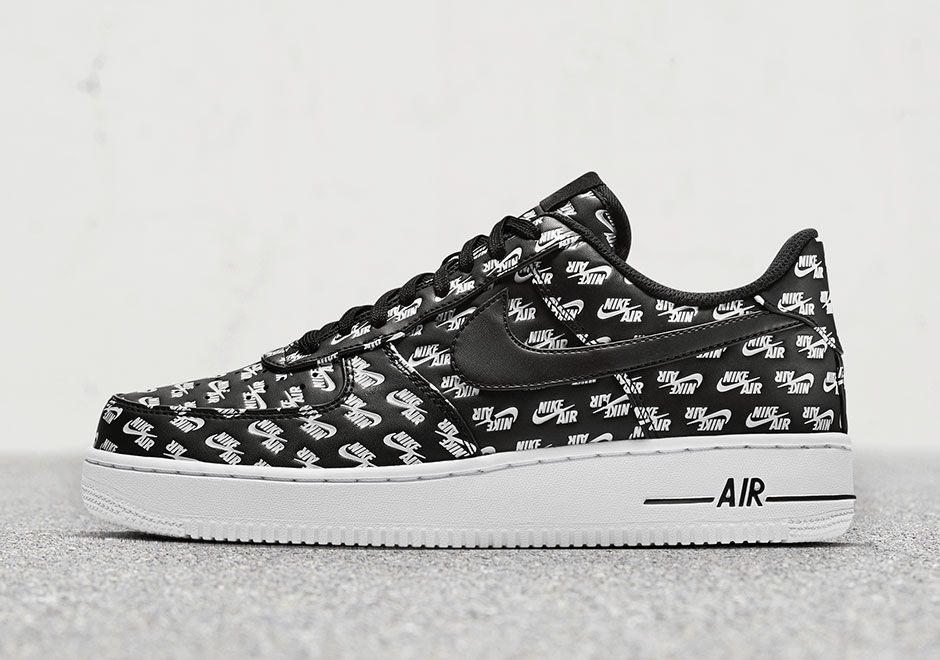 Black and White Air Force Logo - Nike Air Force 1 All Over Logo Release Info | SneakerNews.com