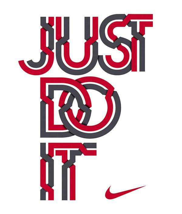 Just Do It Nike Logo - Nike Swoosh and Just Do It series by Vasava, via Behance. Graphics
