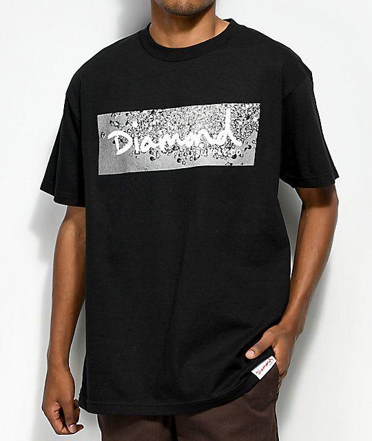 Black Diamond Supply Logo - Diamond Supply Co. Scattered Box Logo Black T-Shirt | Zumiez