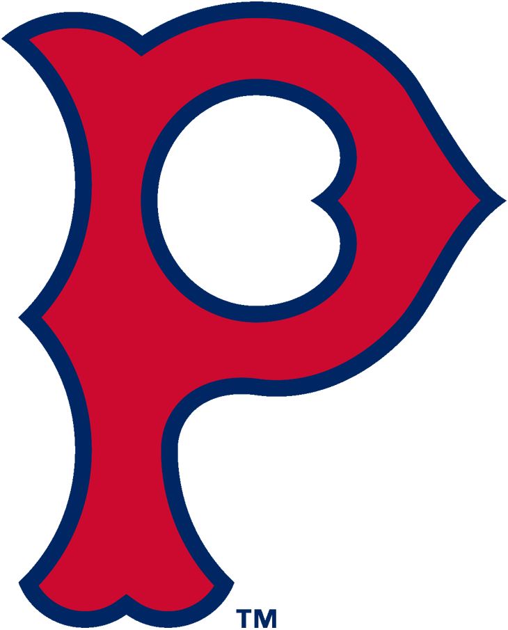 Blue P Sports Logo - Pittsburgh Pirates Primary Logo - National League (NL) - Chris ...