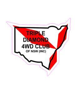 Triple Diamond Logo - Triple Diamond Club Logo Sticker – Clever Club Products
