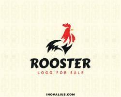 Black and Red Rooster Restaurant Logo - Red Rooster Restaurant Logos For Sale | Inovalius