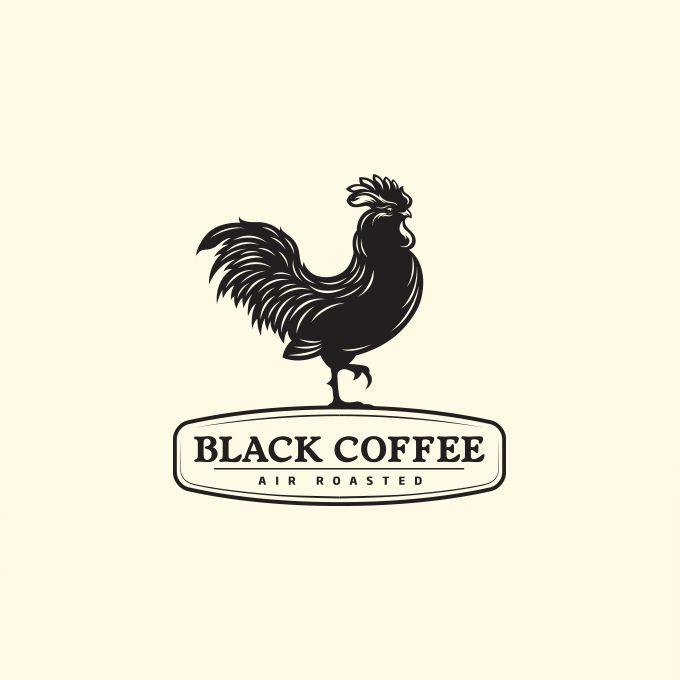 Black and Red Rooster Restaurant Logo - Full branding created for the LA-based coffee company // Dan Gretta ...