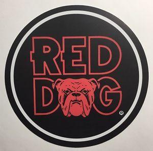 Old Red Dog Logo - Red Dog Beer 7 Metal Circle Sign