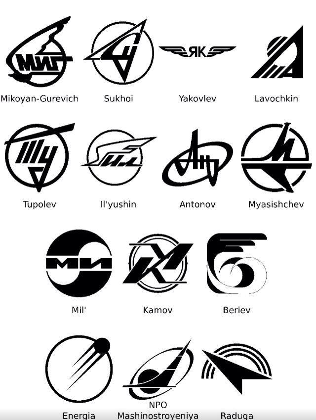Aerospace Industry Logo - Russian Airline aerospace company logos. BACK TO THE DRAWING BOARD