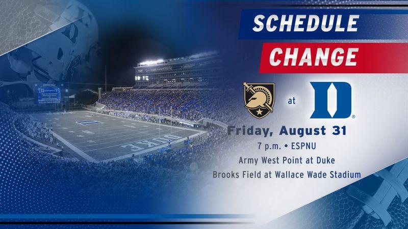 Blue P Sports Logo - Duke Army West Point Game Moves To Friday, August 31
