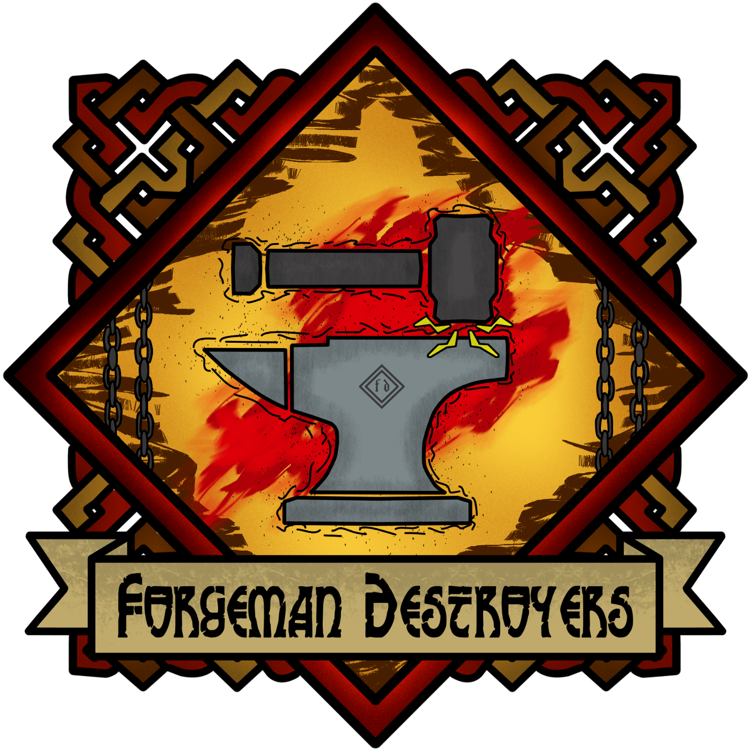 Stylized Ford Logo - Stylized Guild Emblem | Forgeman Destroyers [FORD]