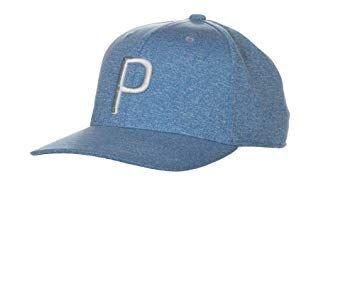 Blue P Sports Logo - Puma Golf 2018 Kid's P Snapback Hat (Kids, One Size), Azure Blue