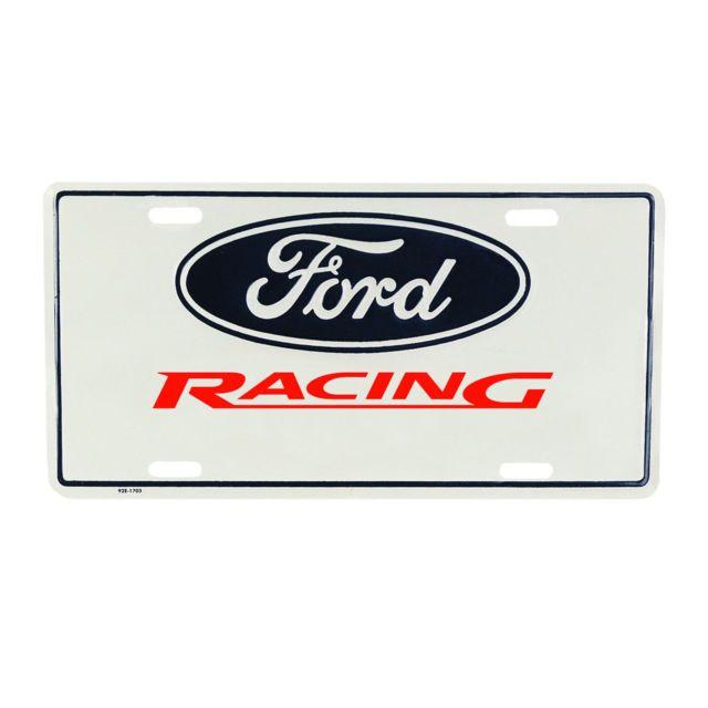 Stylized Ford Logo - Ford Racing Stylized License Plate Replacement With Pre Cut Holes ...