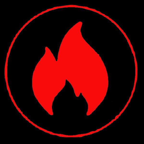 Black and Red Flame Logo - Fire Spinner.com {MAIN} Fire performers & Fire Dancers available ...
