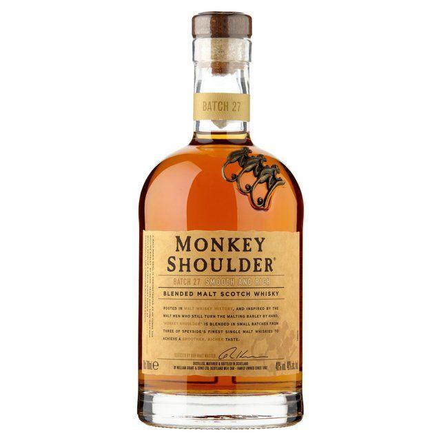 Monkey Shoulder Whiskey Logo - Morrisons: Monkey Shoulder Blended Malt Whisky 70cl(Product Information)
