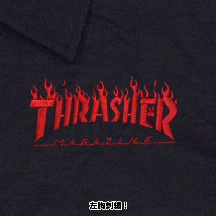 Black and Red Flame Logo - WARP WEB SHOP RAKUTENICHIBATEN: Slasher THRASHER FLAME COACH JACKET