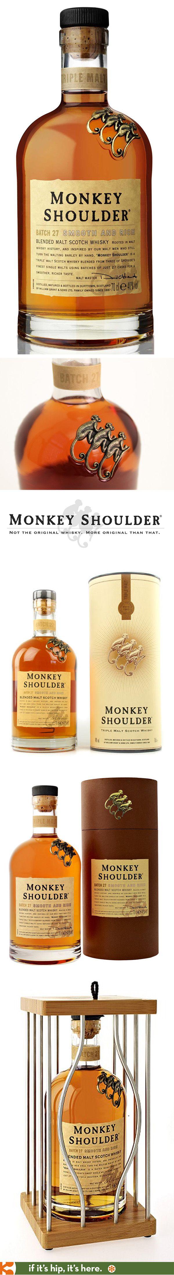 Monkey Shoulder Whiskey Logo - Monkey Shoulder Whisky and its various packaging. Packaging Pick