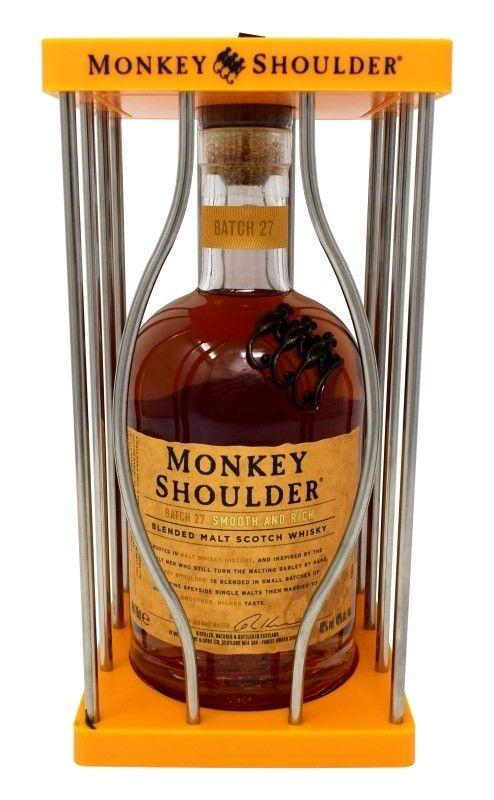 Monkey Shoulder Whiskey Logo - Monkey Shoulder Scotch Whisky with Cage 70cl