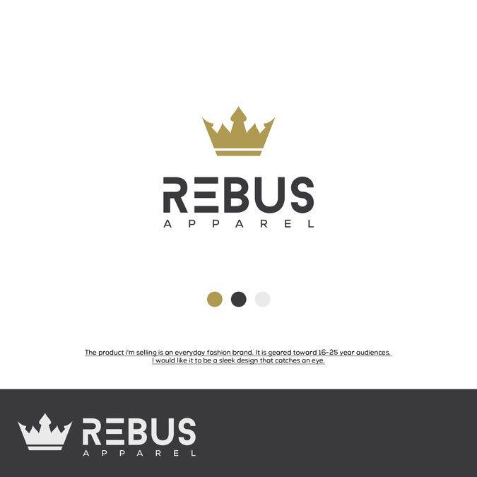 Sleek Clothing Logo - Logo-Rebus Apparel high fashion clothing brand(standing for success ...