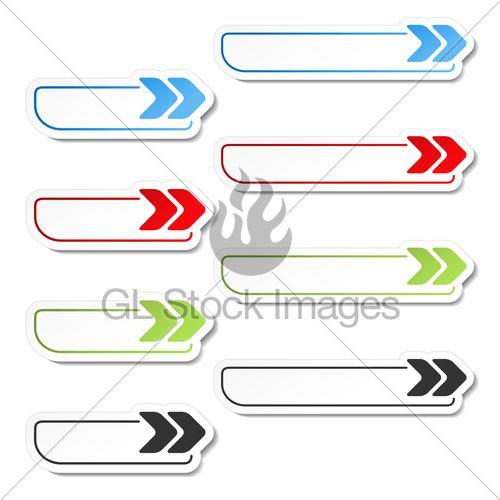 Black and Red Arrow Logo - Vector Arrow Buttons. Black, Green, Blue And Red Arrows O. · GL