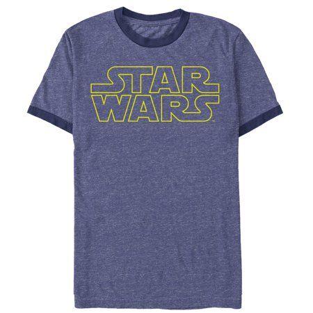 Sleek Clothing Logo - Star Wars - Star Wars Men's Sleek Movie Logo Ringer T-Shirt ...