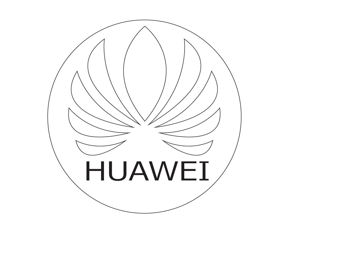 White Huawei Logo - Huawei logo remake