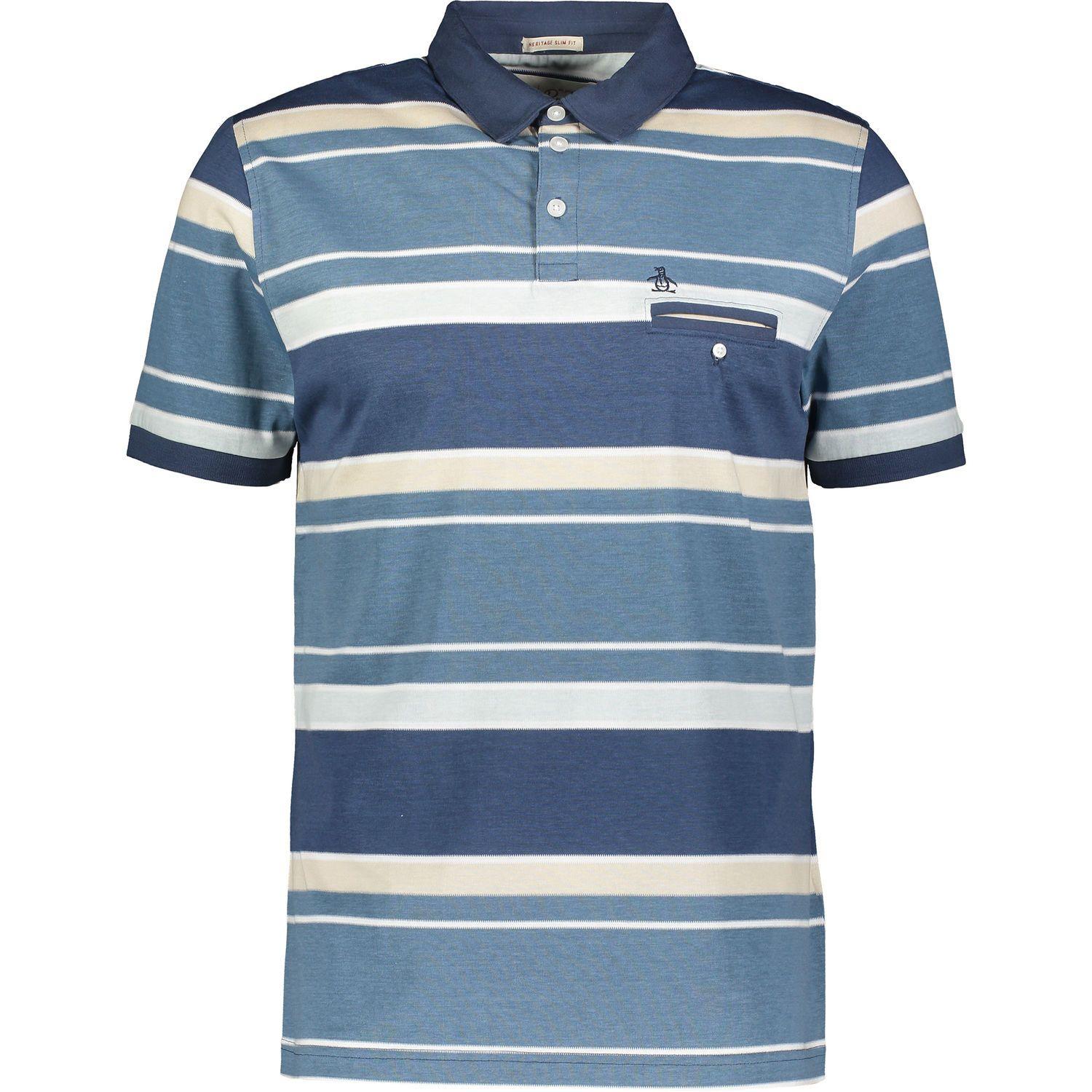 Blue Striped I Logo - Blue Striped Logo Shirt - Polo Shirts - T-Shirts & Polo Shirts ...