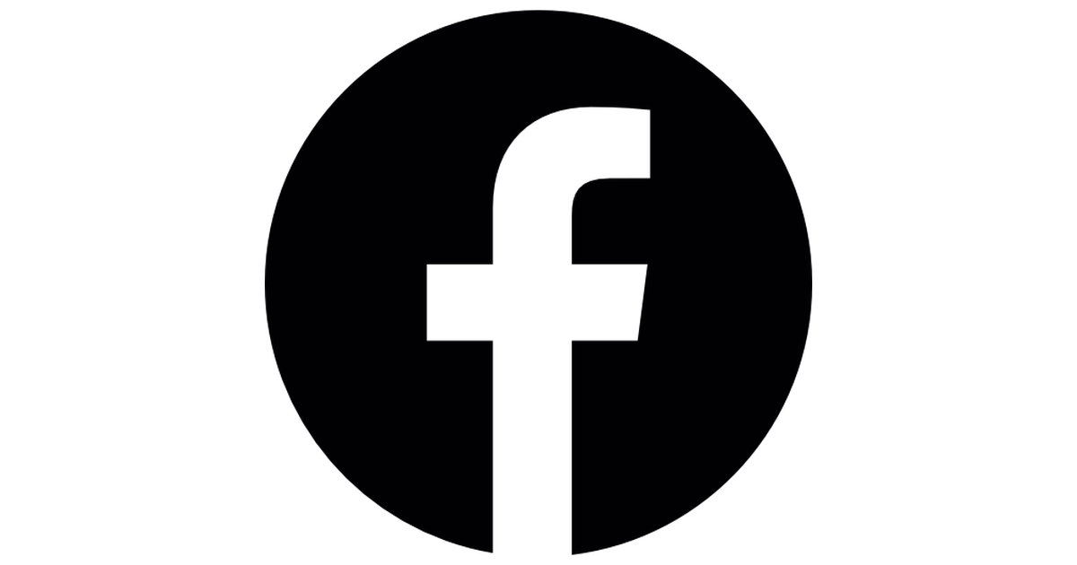 Black Facebook Logo - Facebook logo black and white png 6 PNG Image