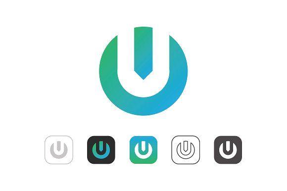 Simple U Logo - Simple U Power Logo ~ Logo Templates ~ Creative Market