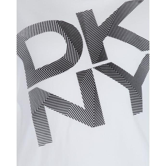 Blue Striped I Logo - DKNY Boys White T-Shirt with Blue Striped Logo Print - DKNY from ...