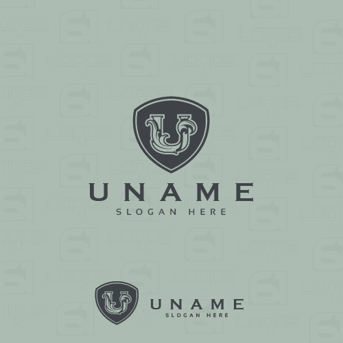 Modern U Logo - Letter U Logo, Vintage Logo, 2D logo, classic logo, iconic logo ...