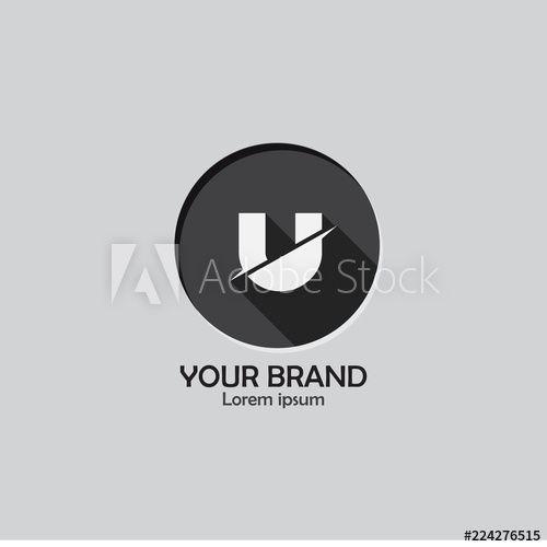 Simple U Logo - Letter U logo design vector. Simple and clean flat design of letter ...