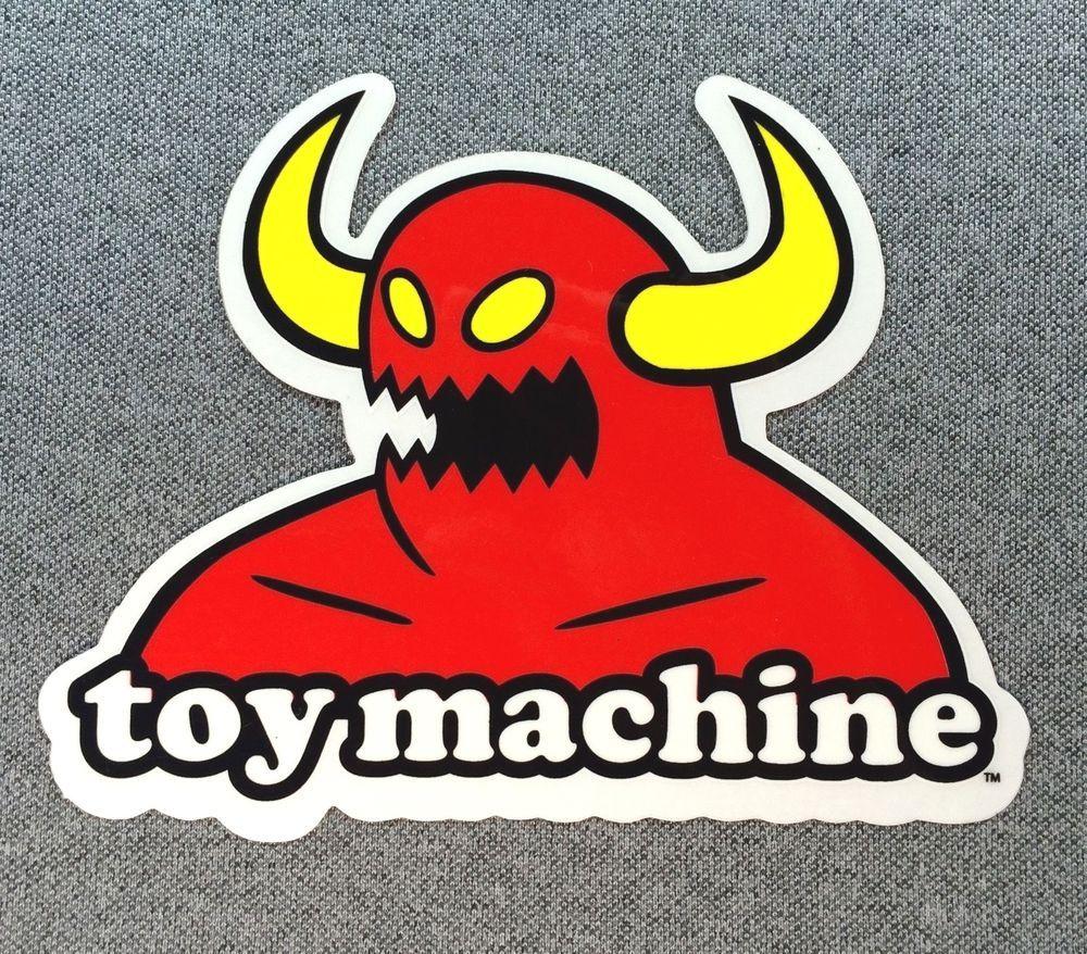 Toy Machine Logo - Toy Machine Monster Skateboard Sticker 5.2in si