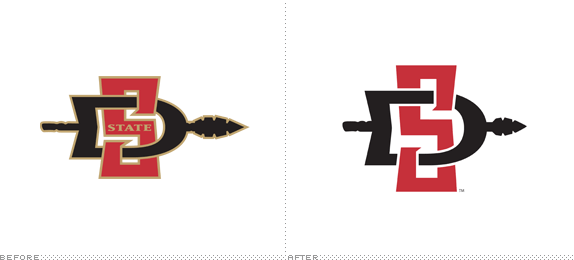 Aztecs Logo - Brand New: San Diego State Aztecs