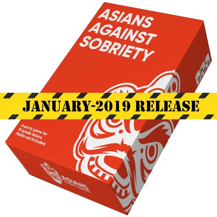 Red Asian S Logo - PREORDER Asians Against Sobriety Card Game