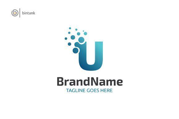 Dot Logo - Letter U Dot Logo ~ Logo Templates ~ Creative Market