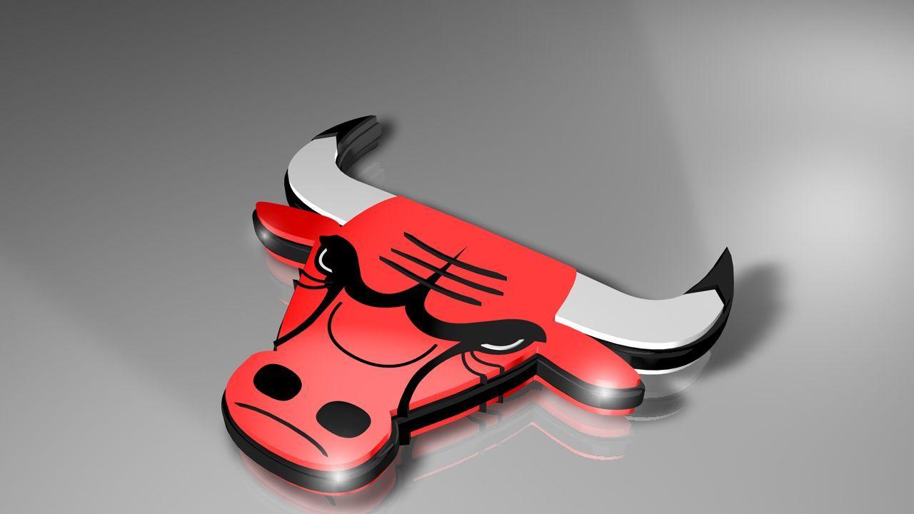 Gray and Red Bulls Logo - Chicago Bulls Logo Wallpaper