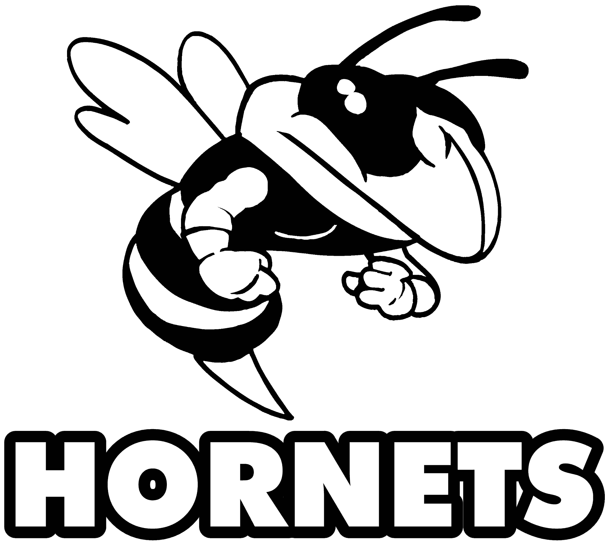 Black and White Hornets Logo - Free Hornet Clipart, Download Free Clip Art, Free Clip Art on ...