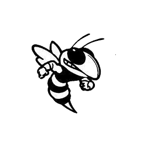 Black and White Hornets Logo - New Lothrop High School