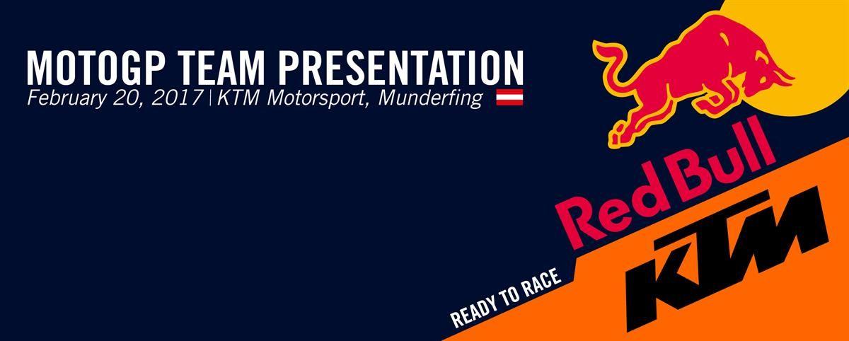 Red Bull KTM Logo - Red Bull KTM MotoGP Team Presentation 2017 - ASC - Action Sports ...