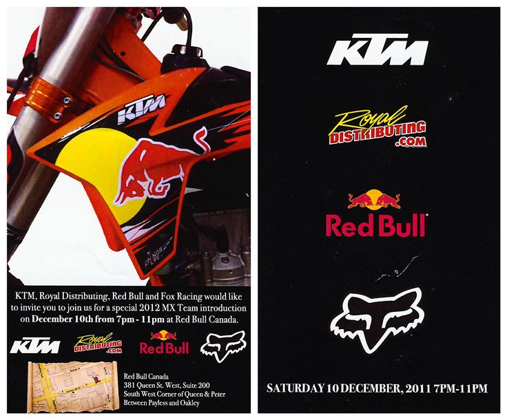 Red Bull KTM Logo - KTM Canada Team Launch Party At Red Bull Inc