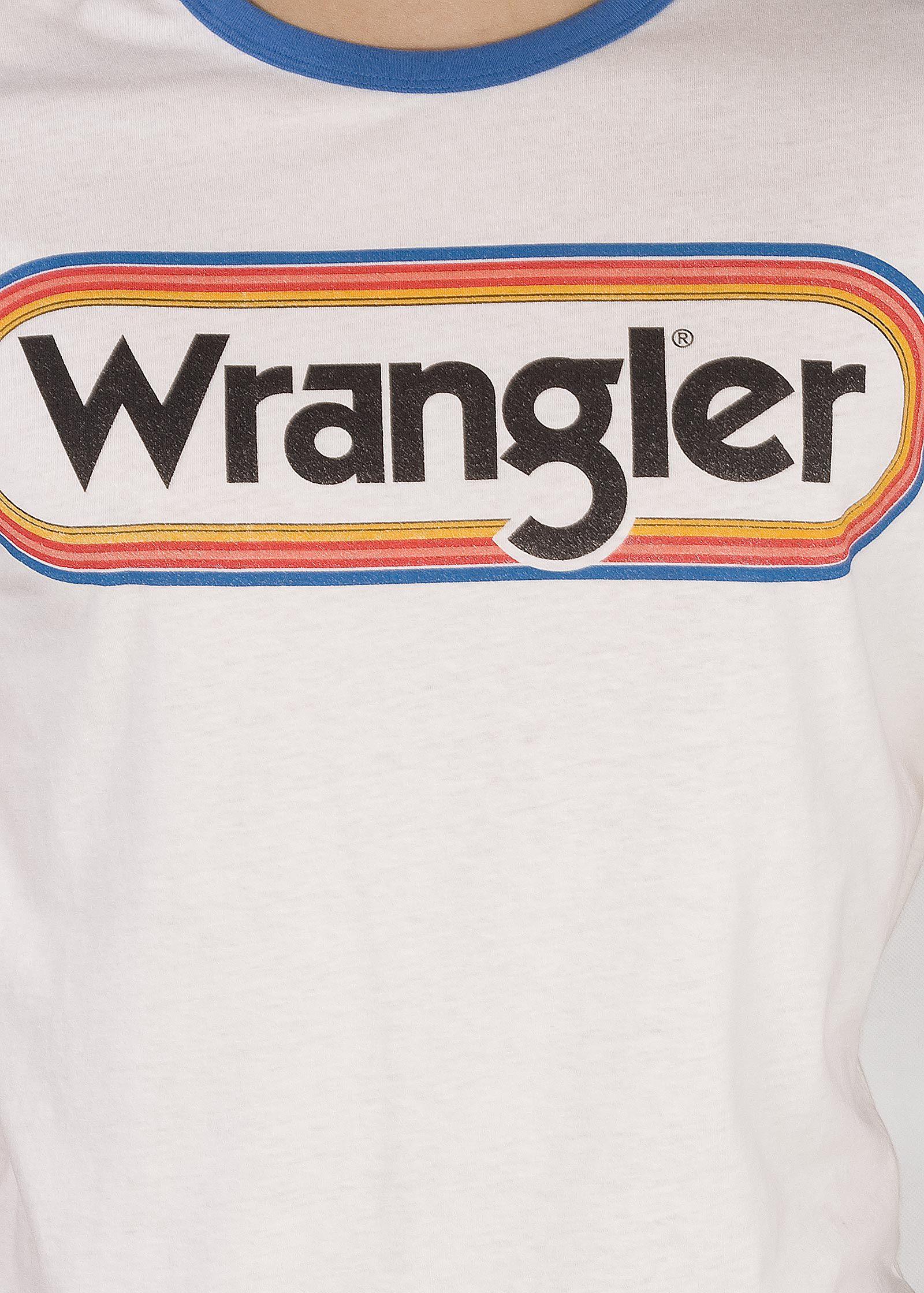 Off White Clothing Brand Logo - Men's T-shirt Wrangler® Logo Ringer Tee - Offwhite (W7B68FQ02 ...