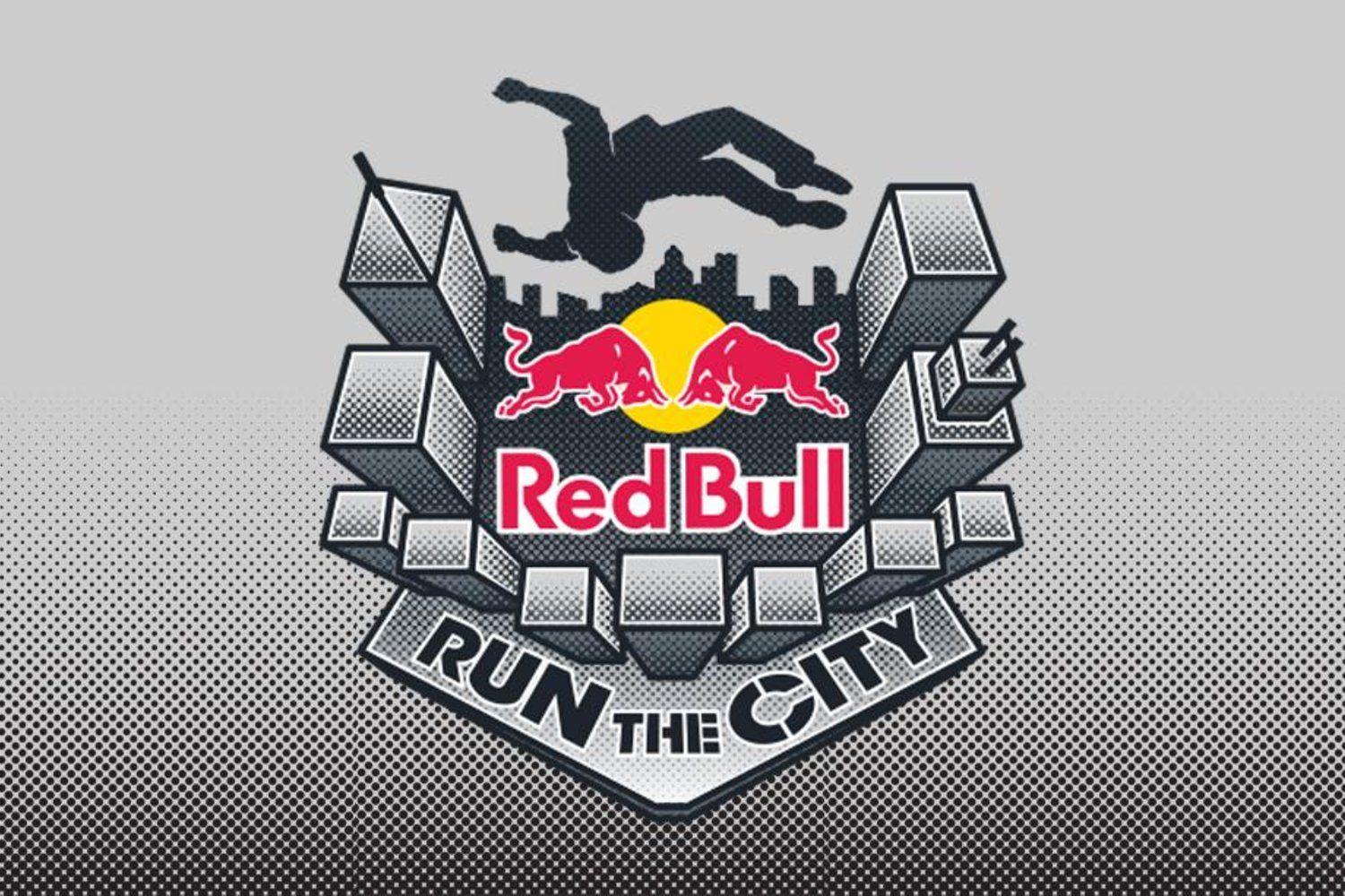 Gray and Red Bulls Logo - Red Bull Run the City - Freerunning Video Batttle
