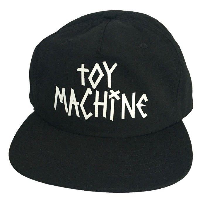 Toy Machine Logo - Toy Machine Tape Logo Cap Black - Toy Machine
