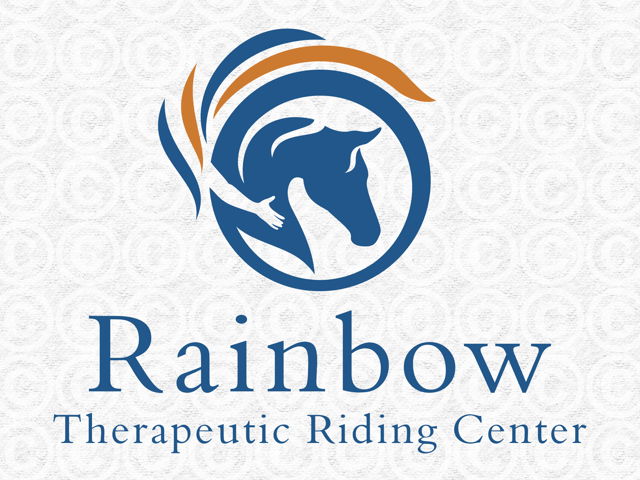 Rainbow Horse Logo - Horse Logo for Rainbow Therapeutic Riding Center. Equine Logo