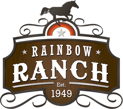 Rainbow Horse Logo - Rainbow Ranch. Horseback Rides in Western Michigan