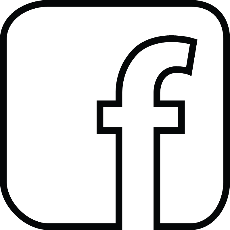 Black Facebook Logo - facebook logo white