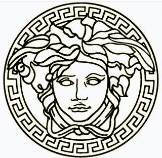 Face in Circle Logo - Versace Medusa Head Logo