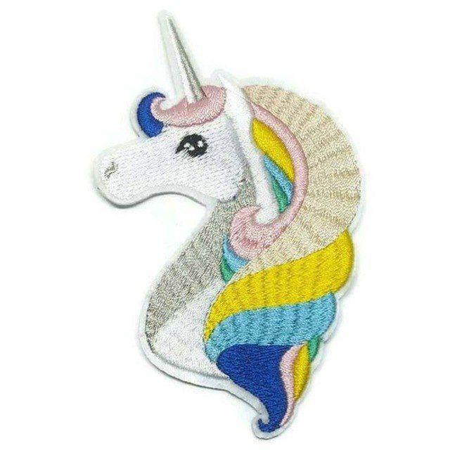 Rainbow Horse Logo - 1Pcs Rainbow Unicorn Horse Comics Cartoon Logo Kid Baby Patch Sew ...